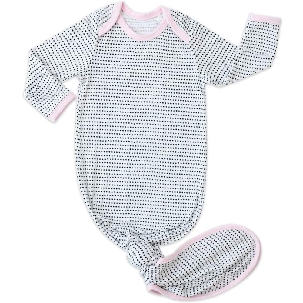 Little Sleepies Mod Dot Newborn Tie Gown
